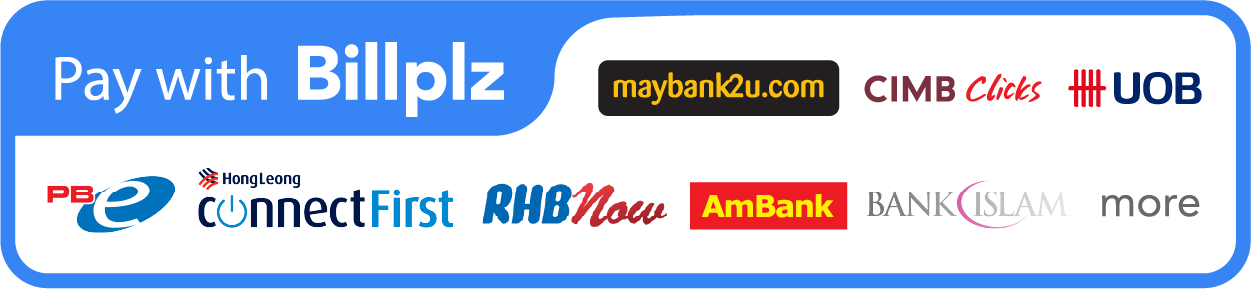 Bayar Secara Online Transfer FPX(Barang sampai 1-3 hari)